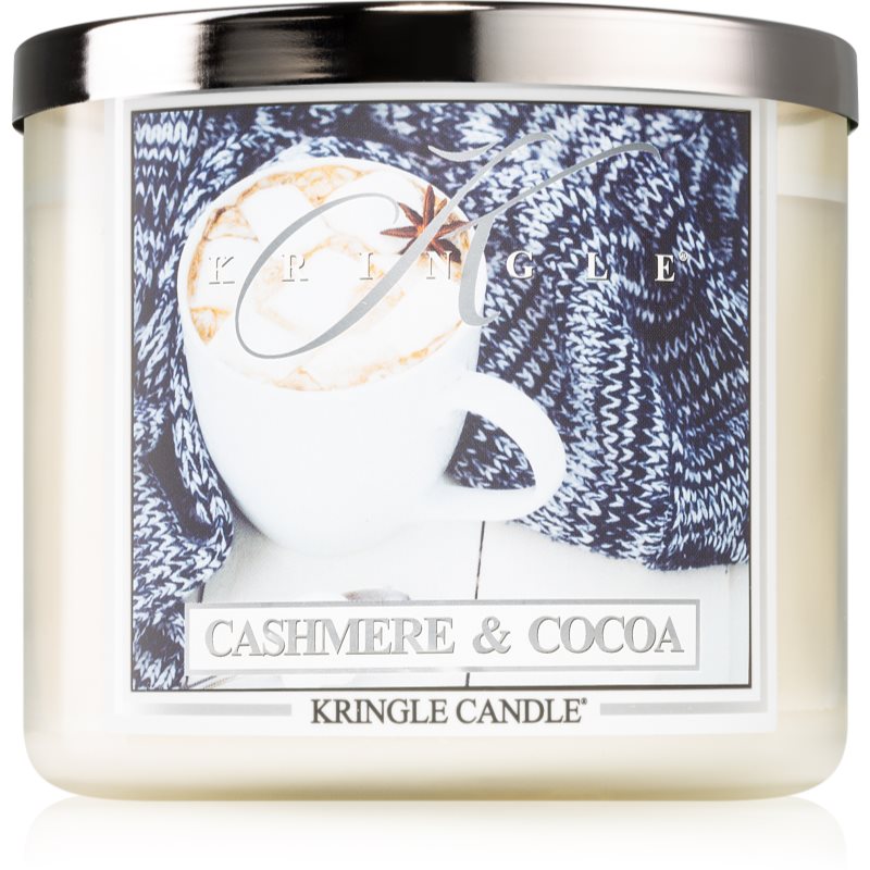 Kringle Candle Cashmere & Cocoa Aроматична свічка 411 гр