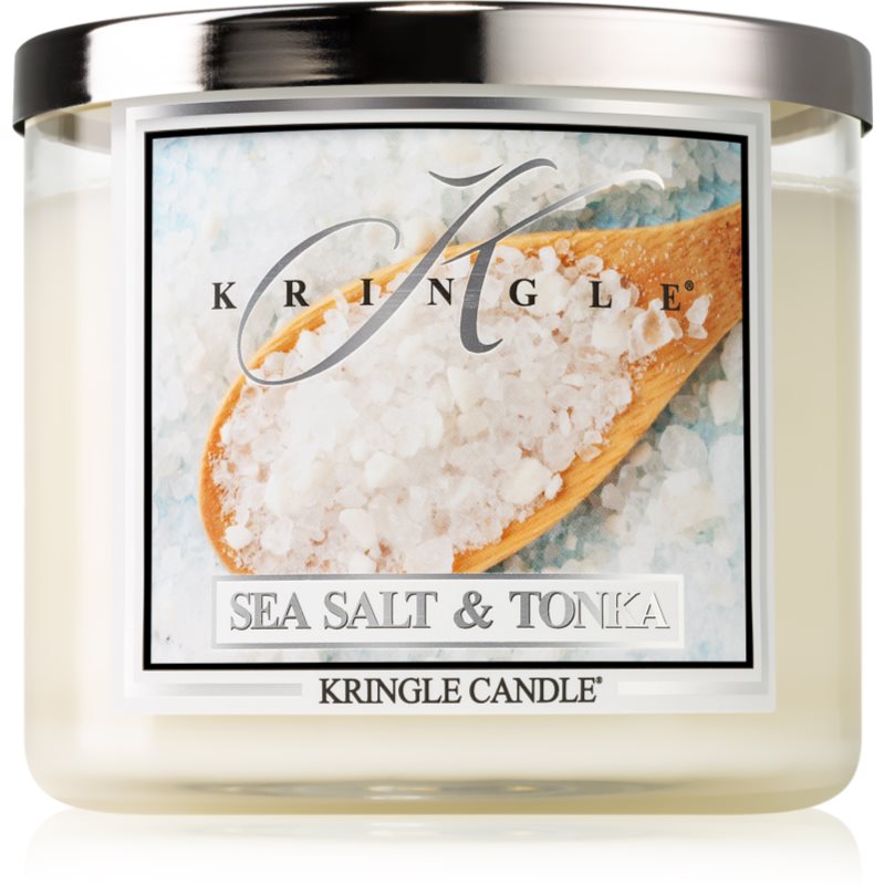 Kringle Candle Sea Salt & Tonka dišeča sveča 411 g