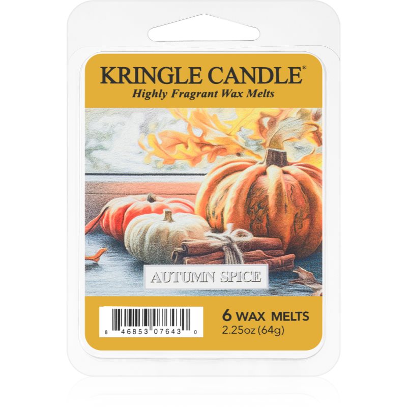 Kringle Candle Autumn Spice illatos viasz aromalámpába 64 g