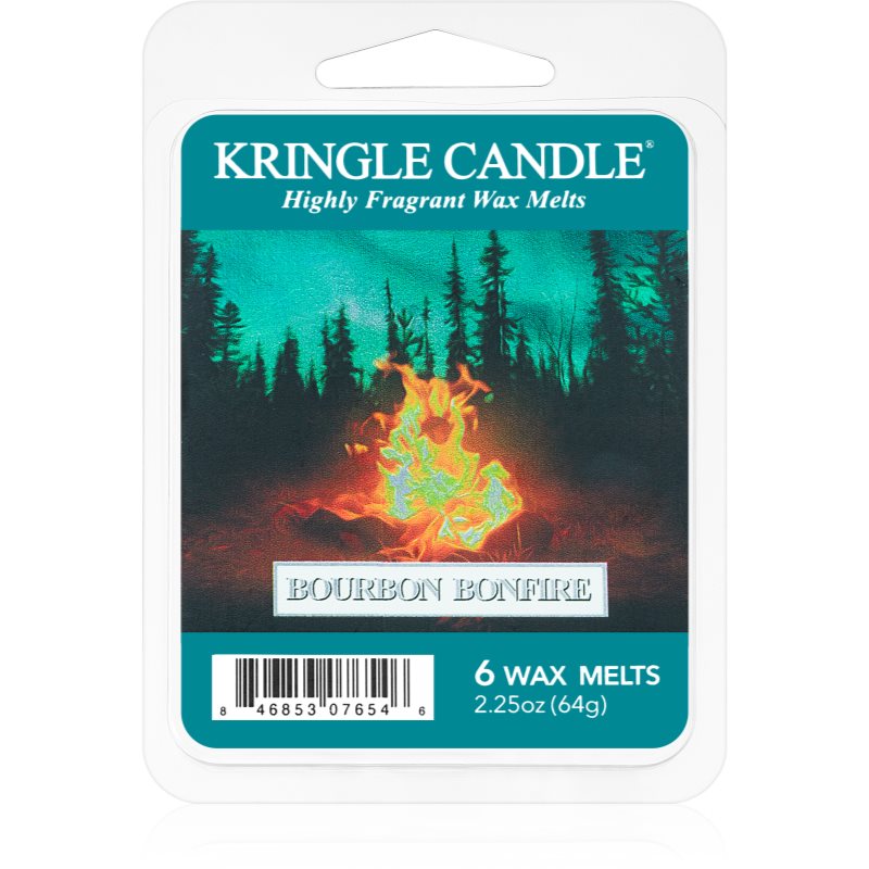 Kringle Candle Bourbon Bonfire vosek za aroma lučko 64 g