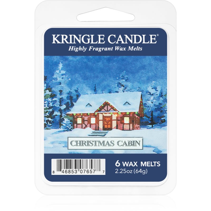 Kringle Candle Christmas Cabin illatos viasz aromalámpába 64 g