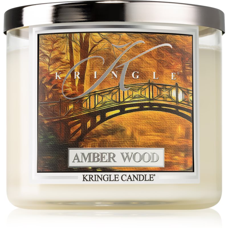 Kringle Candle Amber Wood kvapioji žvakė 396,9 g
