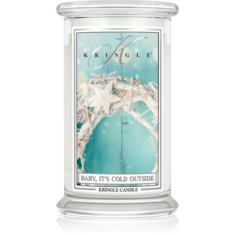 Kringle Candle Baby It's Cold Outside scented candle with cap 623 g