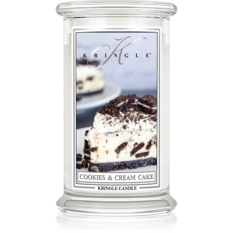 Kringle Candle Cookies & Cream Cake scented candle with cap 623 g