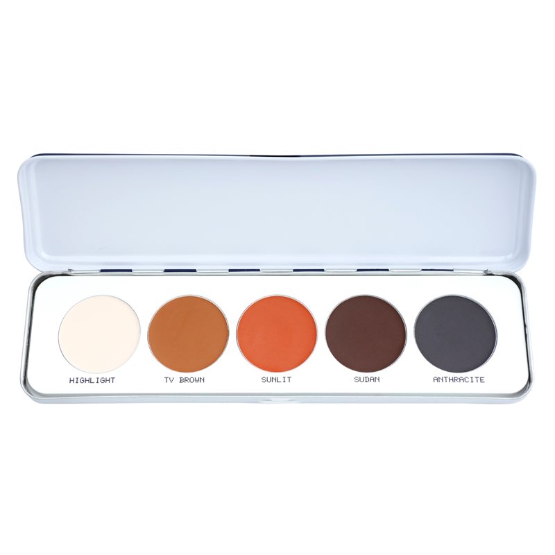 

Kryolan Basic Eyes палітра тіней для повік 5 відтінків відтінок Shading/Matt