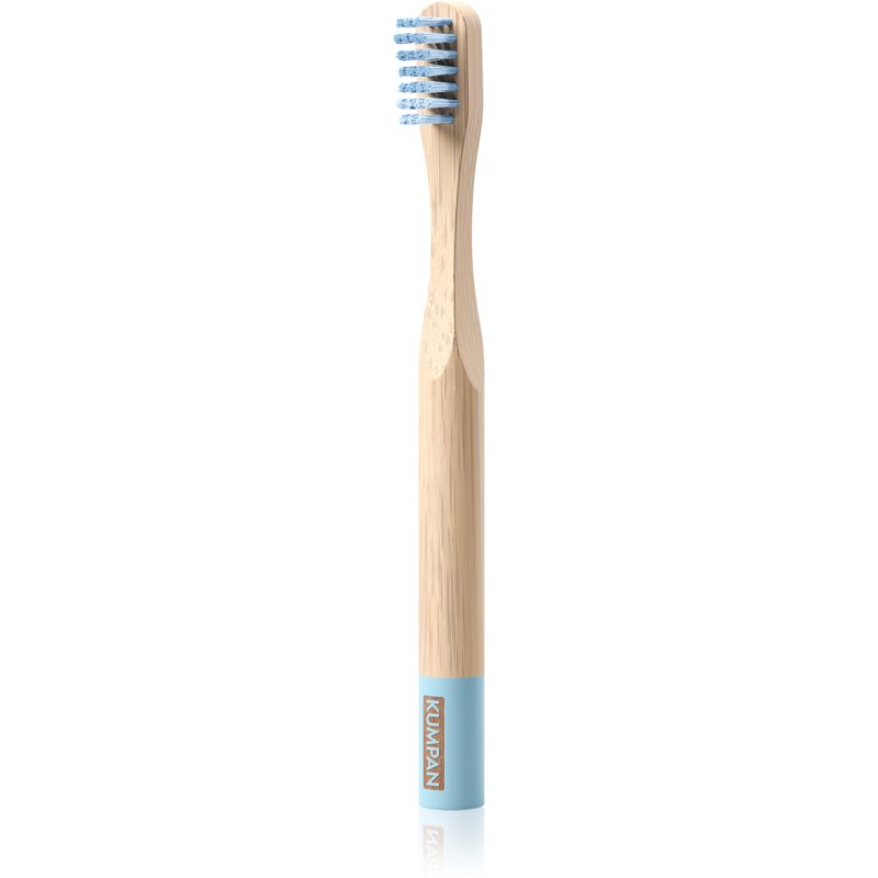 KUMPAN AS04 vaikiškas bambukinis dantų šepetėlis minkštas Blue