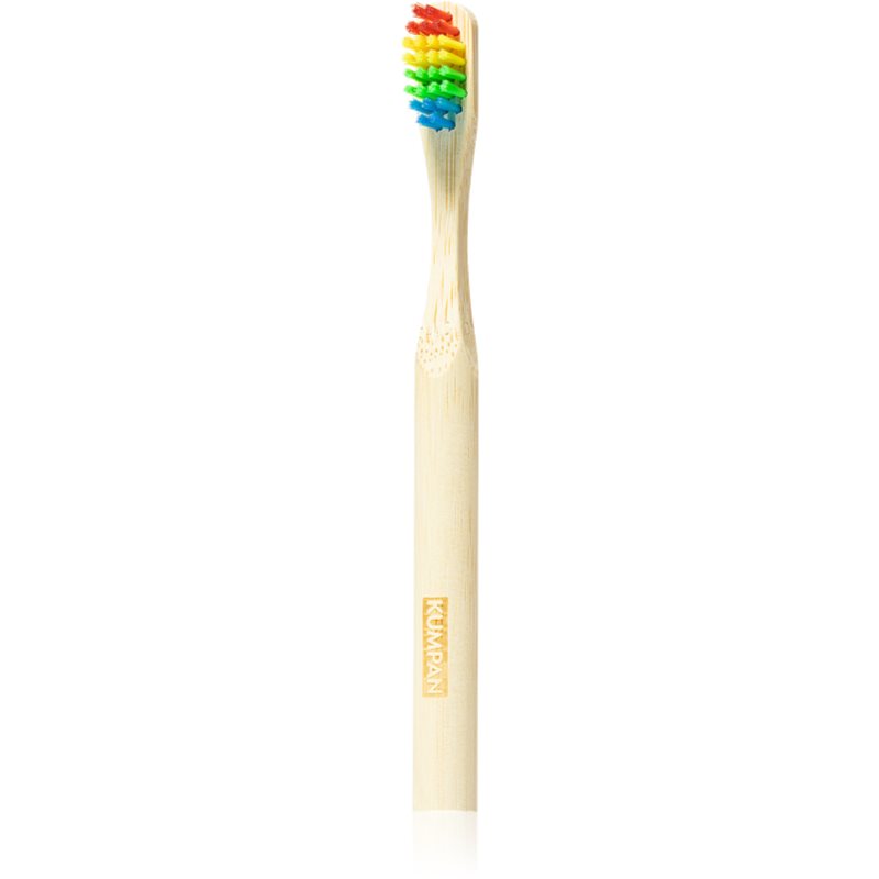 KUMPAN Bamboo Toothbrush Kids vaikiškas bambukinis dantų šepetėlis 1 vnt.