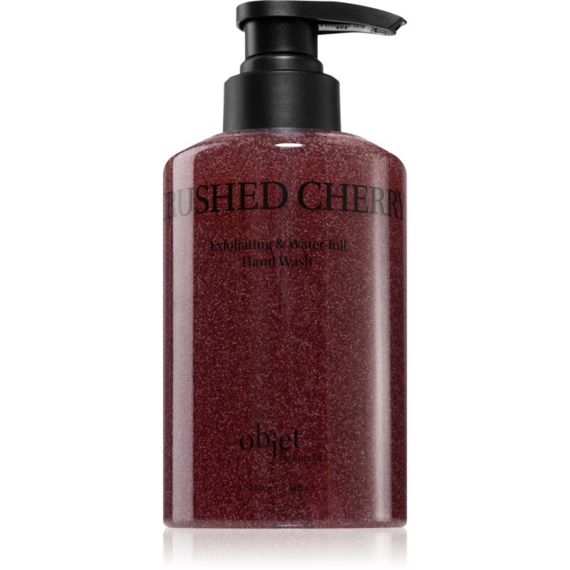 KUNDAL Objet Exfoliating & Waterfull Hand Wash savon liquide exfoliant mains avec parfums Crushed Cherry 380 ml