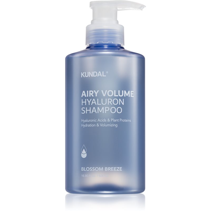 KUNDAL Airy Volume Hyaluron Shampoo hydratisierendes Shampoo für Volumen und Glanz 500 ml