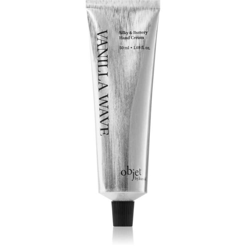 KUNDAL Objet Silky & Buttery Hand Cream ošetrujúci krém na ruky pre výživu a hydratáciu s vôňou Vanilla Wave 50 ml