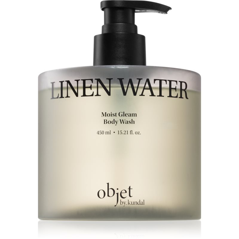 KUNDAL Objet Moist Gleam Body Wash perfumed shower gel for intensive hydration with aroma Linen Water 450 ml