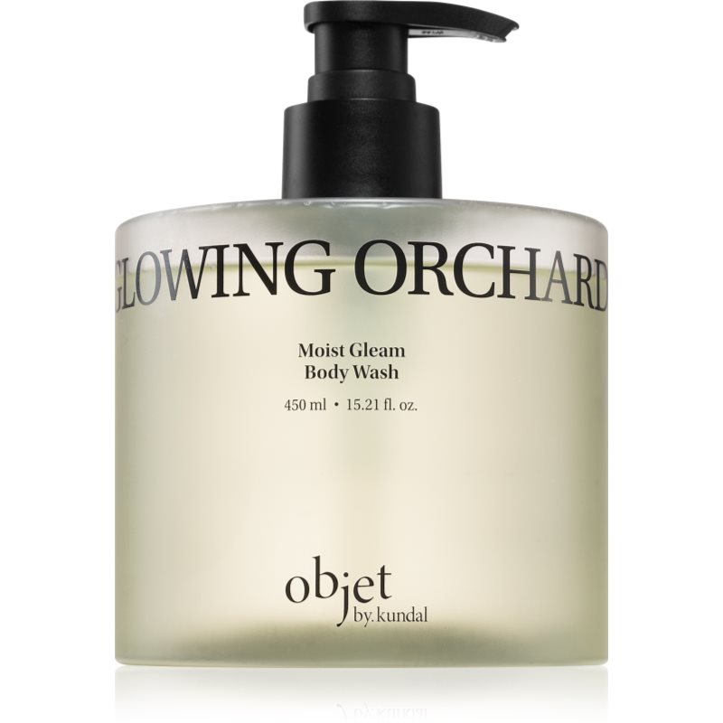 KUNDAL Objet Moist Gleam Body Wash gel douche parfumé pour une hydratation intense avec parfums Glowing Orchard 450 ml
