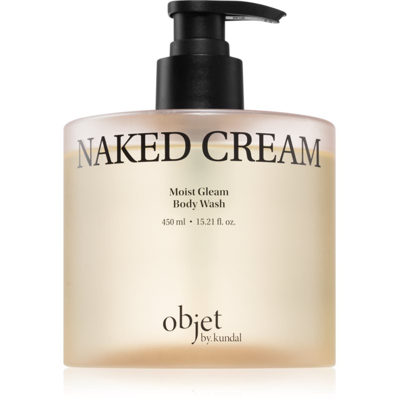 KUNDAL Objet Moist Gleam Body Wash gel douche parfumé pour une hydratation intense avec parfums Naked Cream 450 ml