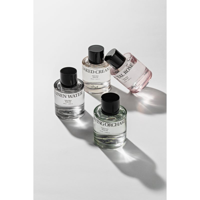 KUNDAL Objet Satin Glow Body Oil pflegendes Körperöl für intensive Hydratisierung mit Duft Linen Water 100 ml (Bild 4)