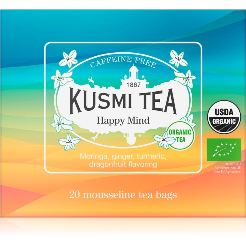 Kusmi Tea Happy Mind porciovaný čaj v BIO kvalite 20 ks