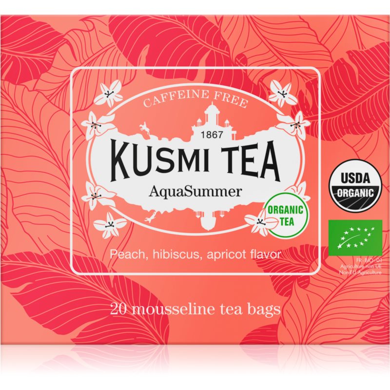 Kusmi Tea Aqua Summer porciovaný čaj v BIO kvalite 20 ks