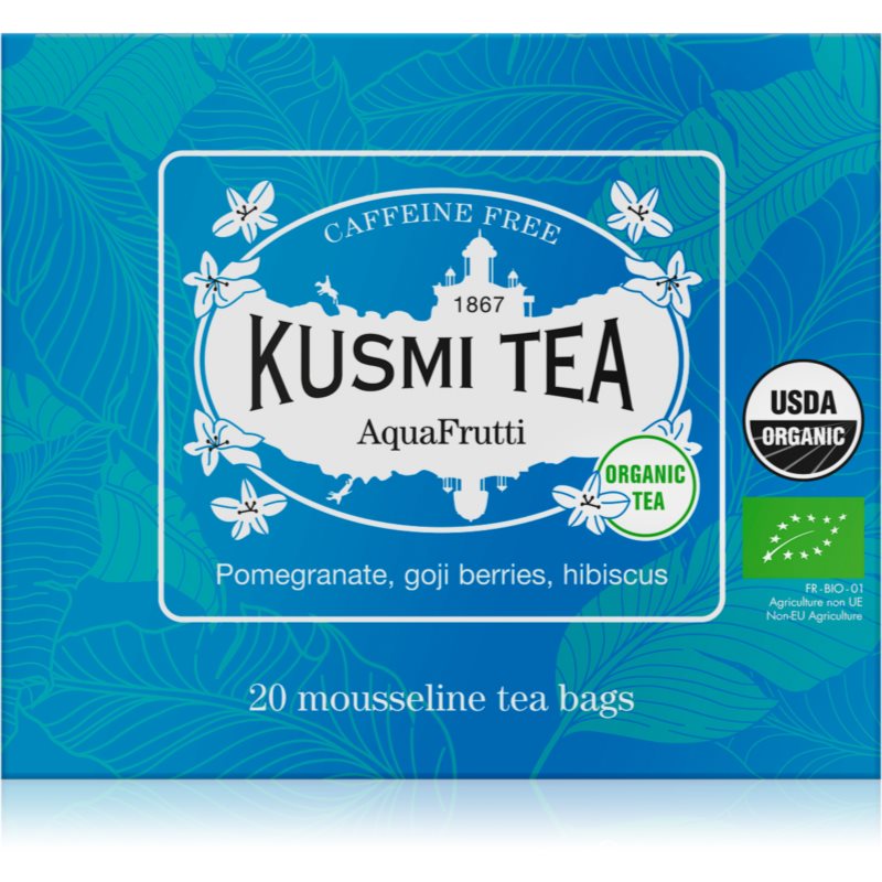Kusmi Tea AquaFrutti porciovaný čaj v BIO kvalite 20 ks