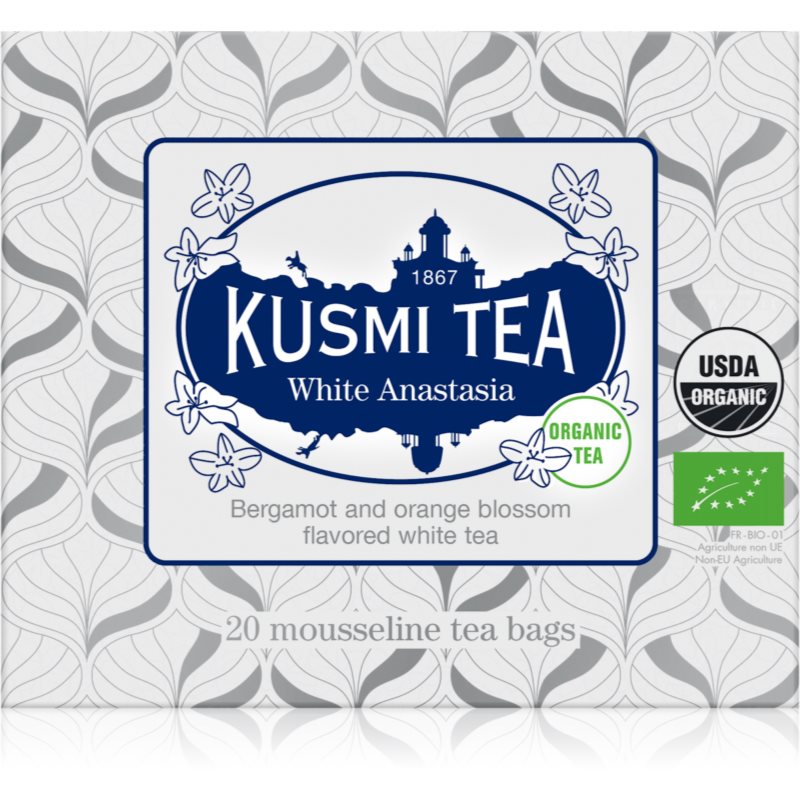 Kusmi Tea White Anastasia porciovaný čaj v BIO kvalite 20 ks