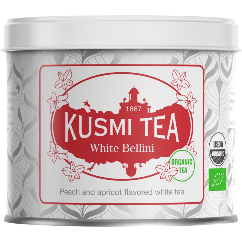 Kusmi Tea White Bellini sypaný čaj v BIO kvalite 90 g