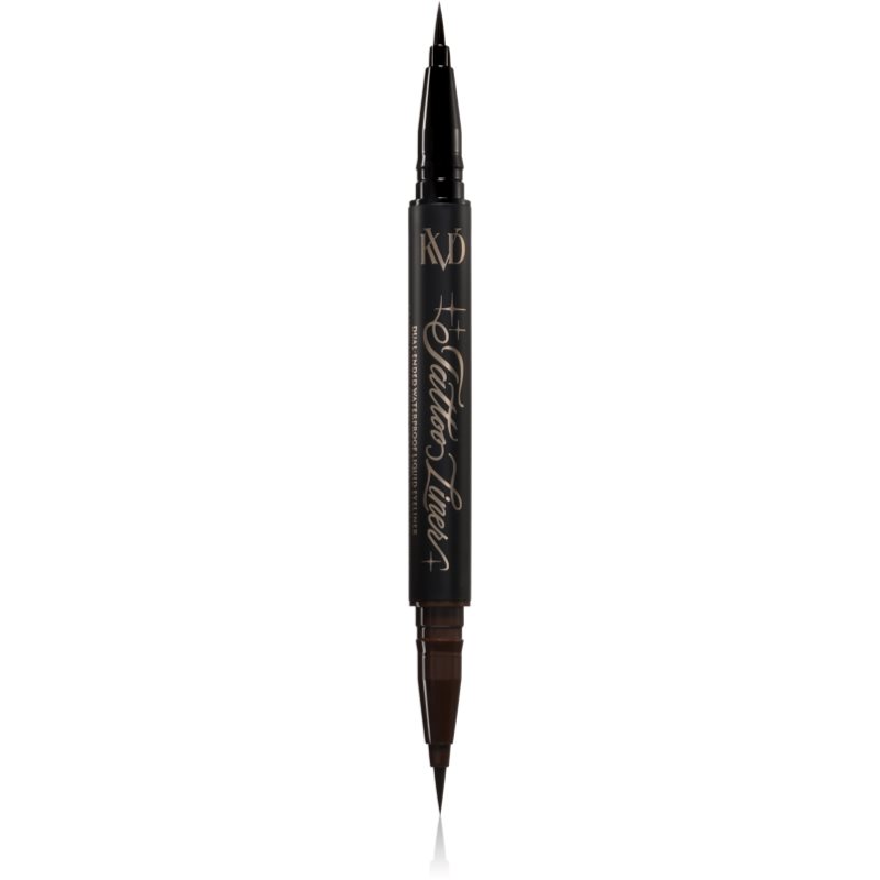 KVD Beauty Tattoo Liner Dual-Ended Waterproof Liquid Eyeliner dlouhotrvající voděodolné oční linky 2x0.55 ml