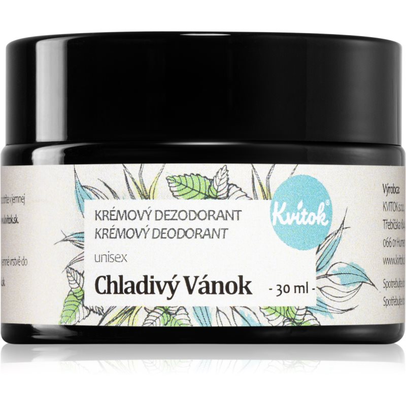 Kvitok Cool Breeze Deodorant Cream For Sensitive Skin 30 Ml