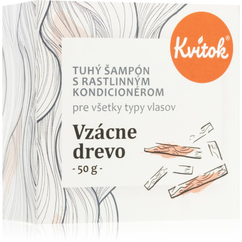 Kvitok Rare Wood твердий шампунь для темного волосся 50 гр