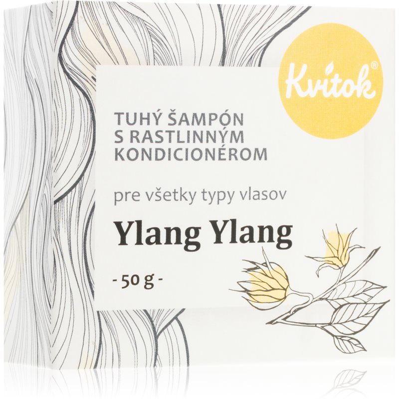 Kvitok Ylang Ylang твердий шампунь для освітленого волосся 50 гр