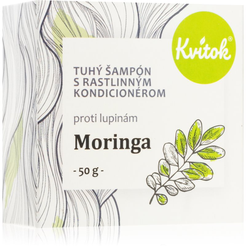 Kvitok Moringa органічний твердий шампунь проти лупи 50 гр