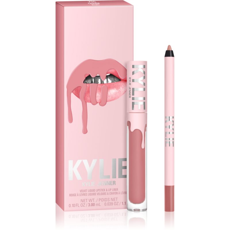 Kylie Cosmetics Jenner Lip Kit Velvet Matt läppset Skugga 705 Charm 2 st. female