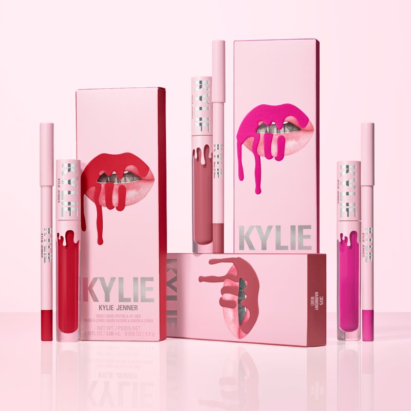 Kylie Cosmetics Kylie Jenner Lip Kit Velvet матуючий набір для губ відтінок 405 Red Velvet 2 кс