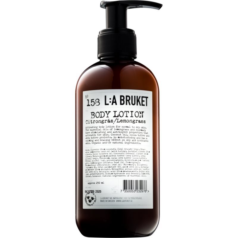 

L:A Bruket Body молочко для тіла з лемонграссом
