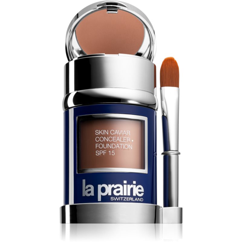 La Prairie Luxusné tekutý make-up s korektorom SPF 15 (Skin Caviar Concealer Foundation) 30 ml + 2 g Honey Beige