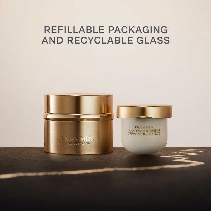 La Prairie Pure Gold Radiance Eye Cream luxusní krém na oči a víčka pro rozjasnění a vyhlazení pleti refill 20 ml (obrázek 5)