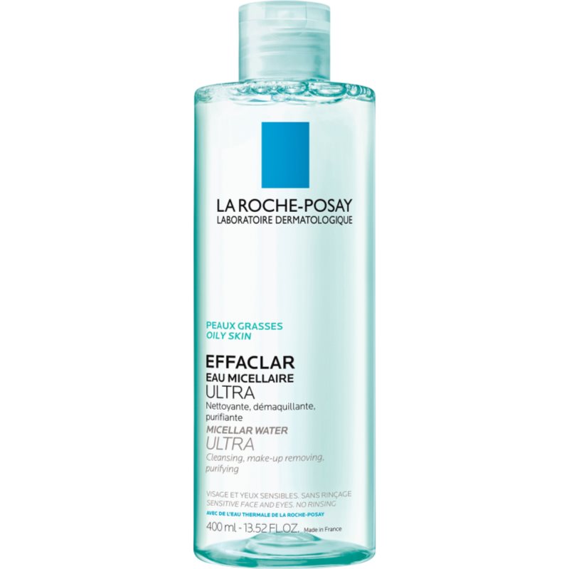 La Roche-Posay Effaclar Ultra tisztító micellás víz problémás és pattanásos bőrre 400 ml