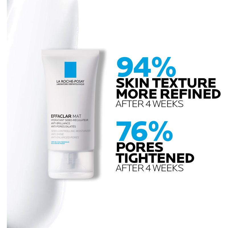 La Roche-Posay Effaclar Mat trattamento idratante opacizzante per pelli grasse e problematiche 40 ml