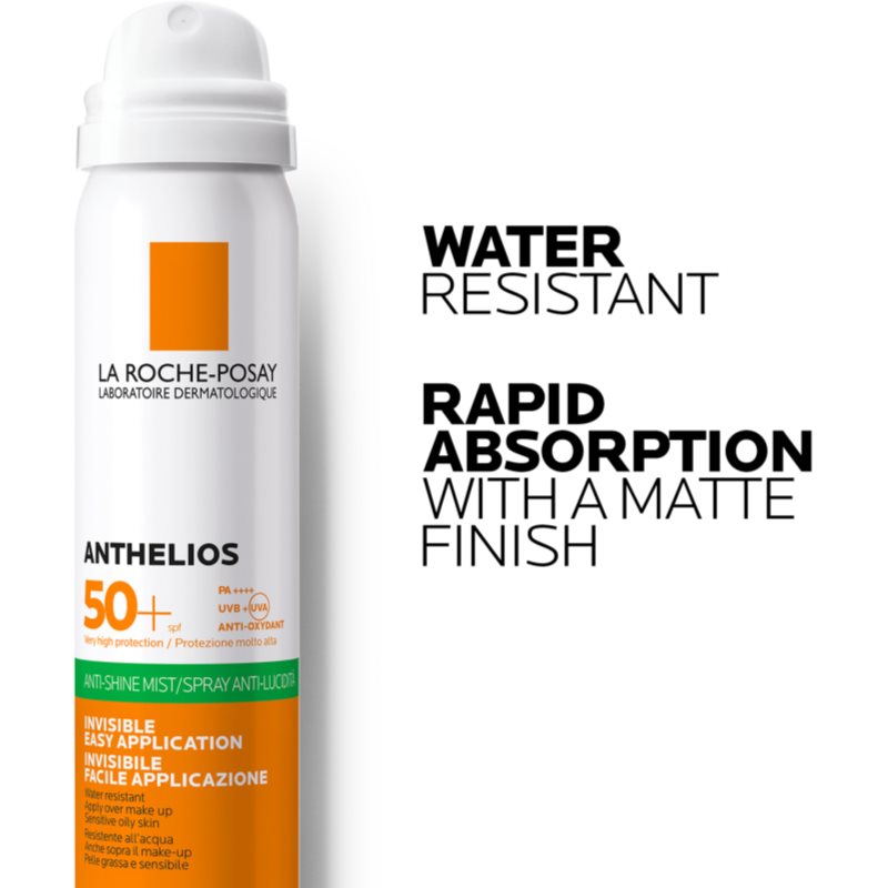 La Roche-Posay Anthelios Spray Rafraîchissant Visage Anti-brillance SPF 50 75 Ml