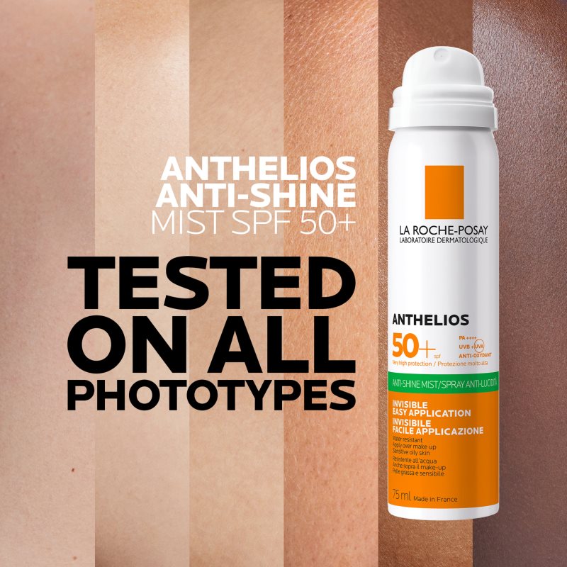 La Roche-Posay Anthelios Spray Rafraîchissant Visage Anti-brillance SPF 50 75 Ml