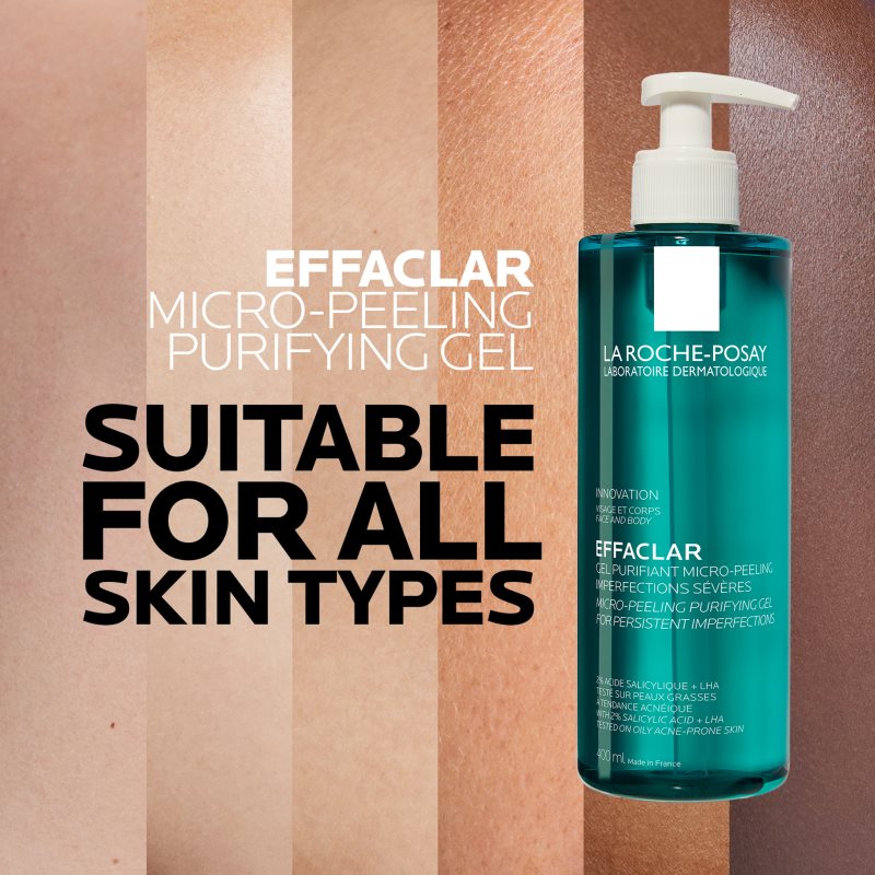 La Roche-Posay Effaclar Cleansing Gel Scrub For Oily And Problem Skin 400 Ml