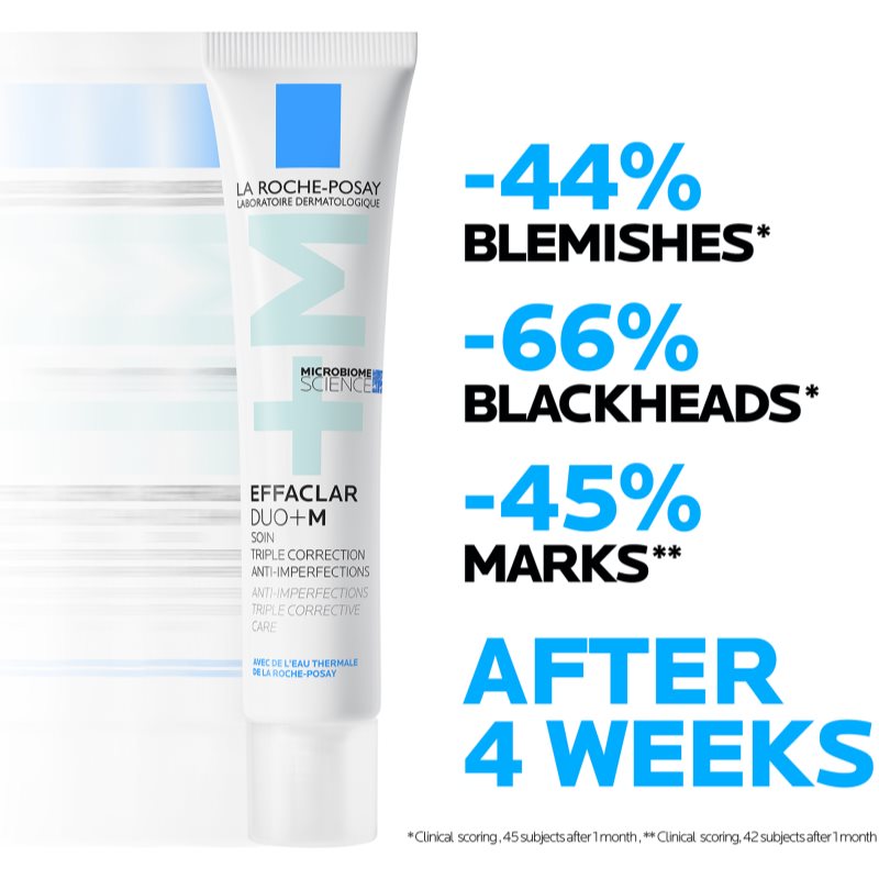 La Roche-Posay Effaclar DUO (+M) trattamento correttore rigenerante contro le imperfezioni della pelle e le tracce di acne 40 ml