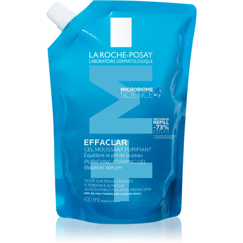 La Roche-Posay Effaclar gel za dubinsko čišćenje masne i osjetljive kože lica zamjensko punjenje 400 ml