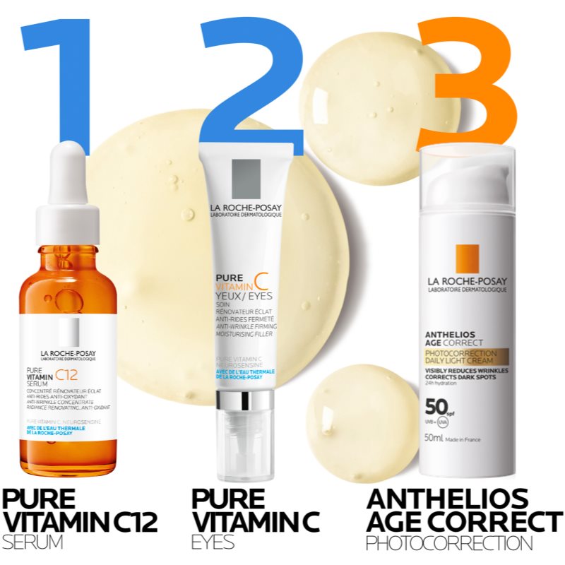 La Roche-Posay Pure Vitamin C12 Sérum Illuminateur à La Vitamine C Anti-rides 30 Ml