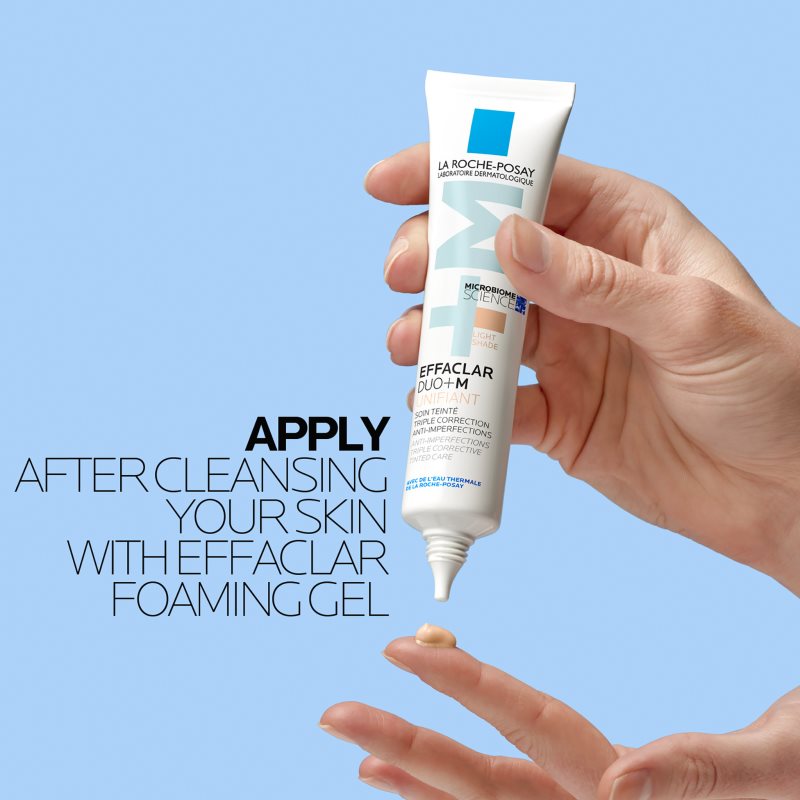 La Roche-Posay Effaclar DUO+M Unifiant Crème Teintée Légère Effet Hydratant Teinte Claire 40 Ml