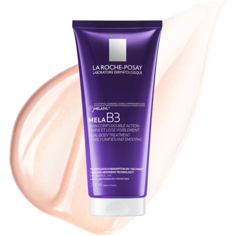 La Roche-Posay Mela B3 Dual Body Treatment vyhladzujúce telové mlieko proti pigmentovým škvrnám 200 ml