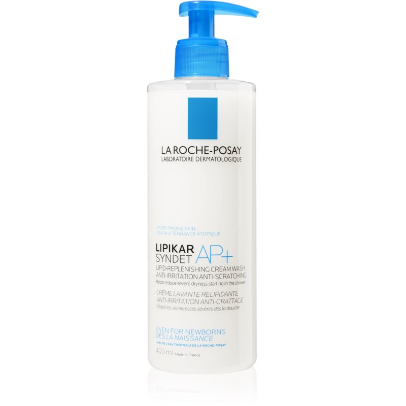 La Roche-Posay Lipikar Syndet AP+ очищаючий кремовий гель проти подразнення та свербіння шкіри 400 мл