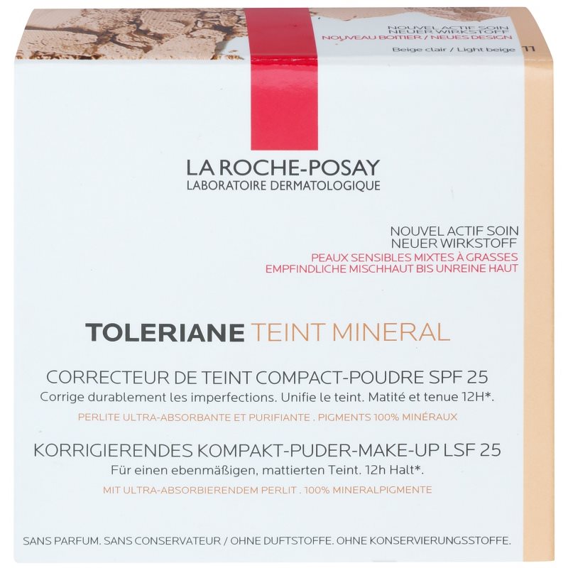 

La Roche-Posay Toleriane Teint Mineral мінеральна компактна пудра SPF 25 відтінок 11 Light Beige