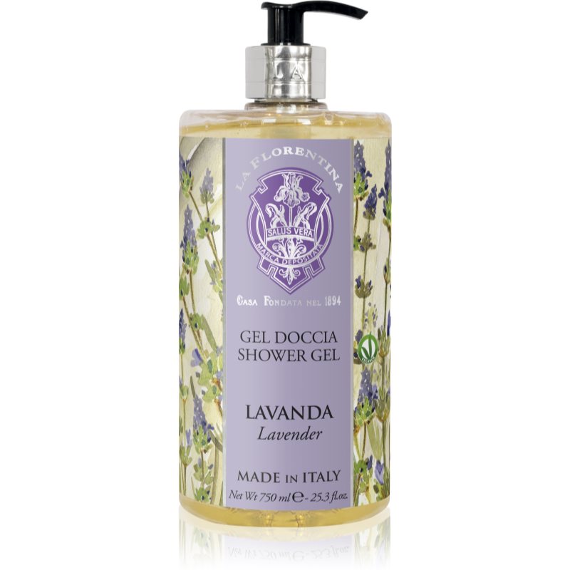 La Florentina Lavender Shower Gel Natürliches Duschgel mit Lavendelduft 750 ml