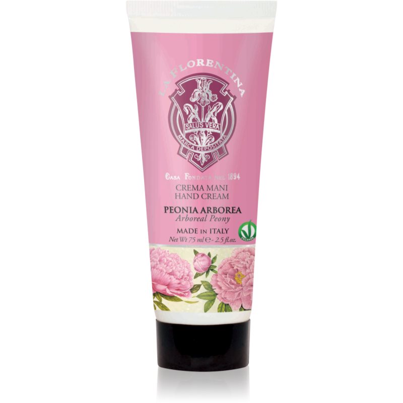 La Florentina Arboreal Peony Hand Cream natürliche Creme für die Hände Pfingstrose 75 ml