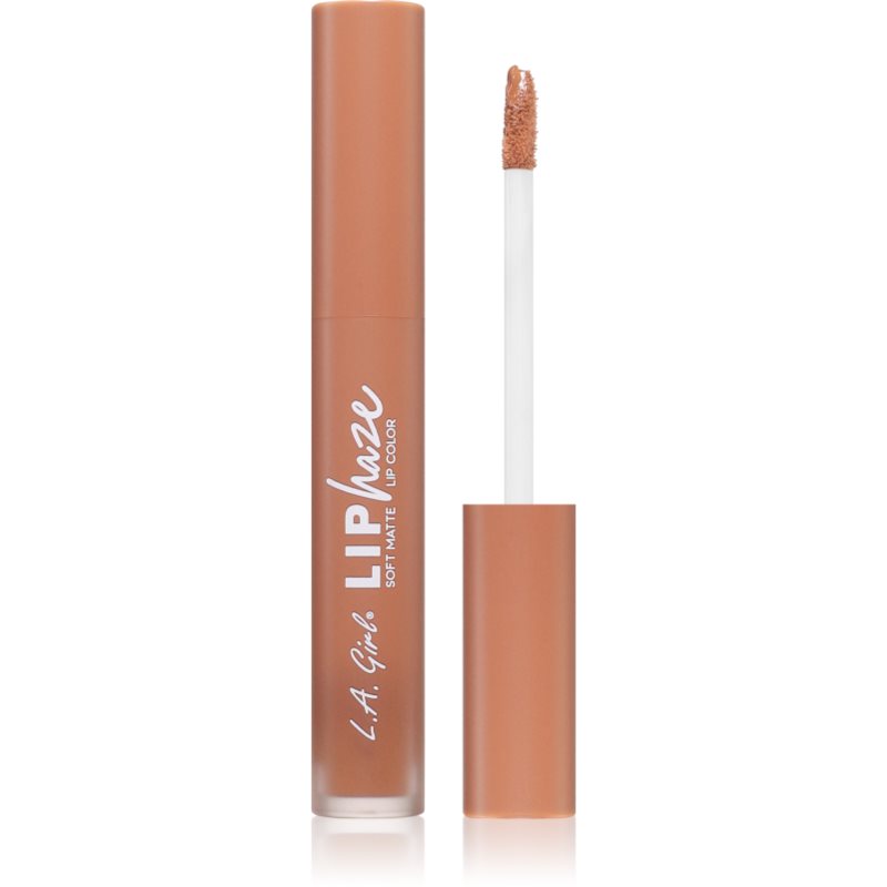 L.A. Girl Cosmetics Lip Haze Langtidsholdbar mat og flydende læbestift Skygge 763 Always Down 3.3 ml