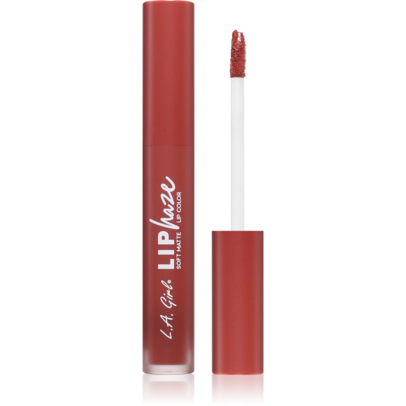 L.A. Girl Cosmetics Lip Haze Langtidsholdbar mat og flydende læbestift Skygge 768 Flirty 3.3 ml