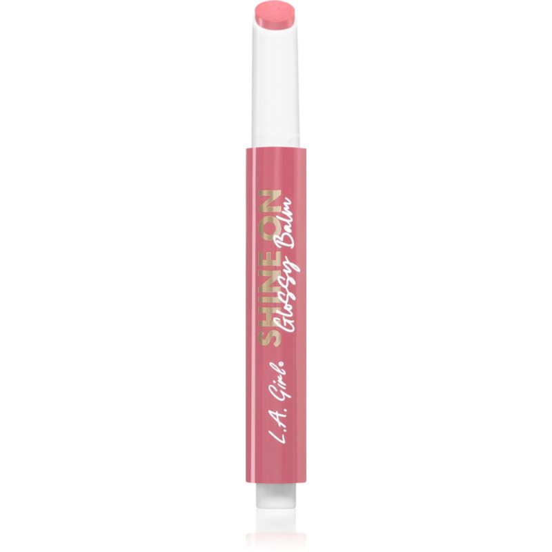 L.A. Girl Cosmetics Shine On kiiltävä huulibalsami kosteuttava vaikutus sävy Angelic Glow 2 g